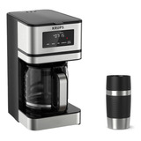 Set De Cafetera + Termo Krups Perfect Brew 1.8 Litros Gris