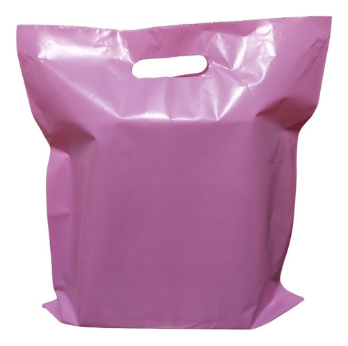 Bolsa Tipo Boutique 35x41 Cms Rosa Por Kilo