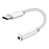 Adaptador Convertidor Audio Tipo C A 3.5mm Tecmaster Blanco