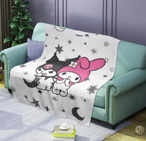 Sanrio Kuromi Manta Cálida De Franela Suave Y Cómoda