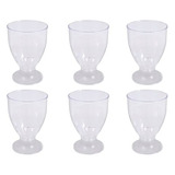 Copa Danubio Descartable Vino/agua Plastico Cristal X 6 Uni