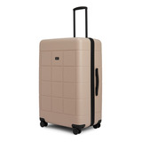 Maleta De Viaje Rígida Grande Mappa, Beige, Con 4 Ruedas Color Beige Lisa