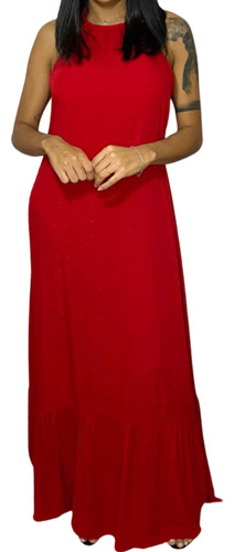 Vestido Curto Gola Feminino Justo Barato Vermelho