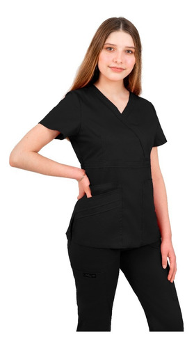 Pijama Medica Quirurgica Antifluidos Mujer Negro