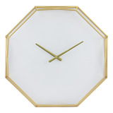 Stonebriar Reloj De Pared Moderno Octágono Dorado De 22 Pu.