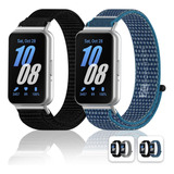 2pzs Correa Extensible Tela Nylon Para Samsung Galaxy Fit 3