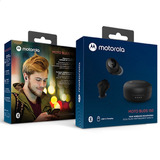 Fone Bluetooth Motorola Moto Buds 150, A Prova D'agua Preto