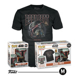 Funko Pop Tees Boba Fett Mandalorian Talla L-g