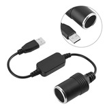 Isqueiro Veicular Usb Para Carro Cabo Tomada 12v