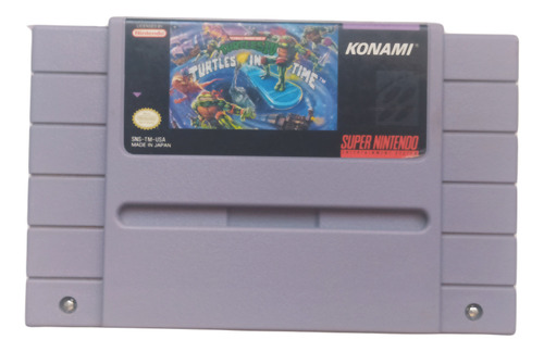 Id 279 Turtles In Time Original Snes Cartucho Fita