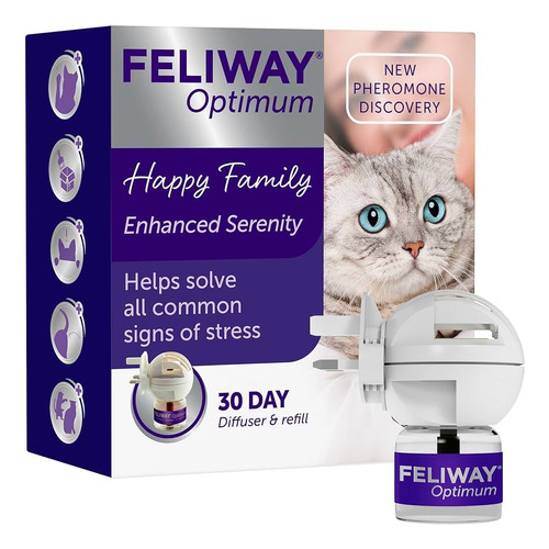 Feliway Optimum Difusor Bivolt + Refil 30 Dias Envio Premium