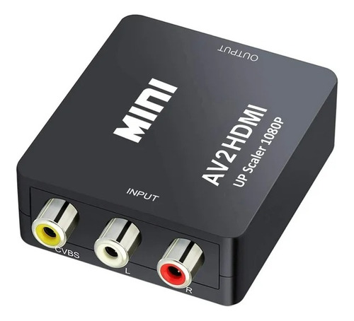 Convertidor De Hdmi A Rca Av 1080p, Adaptador De Tv, Audio