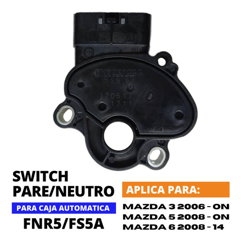  Switch De Pare Y Neutro, Cajas Fnr5 / Fs5a, Mazda 3 / 5 / 6 Foto 3