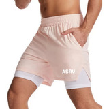 Short Con Licra Deportiva Correr 2 En 1 Calidad Asrv Moda Rw