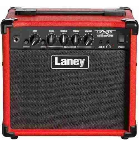 Amplificador De Guitarra Electrica Laney 15 Watts Lx15-red Color Rojo