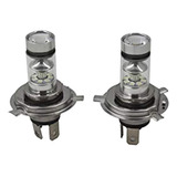 2 Pack H4 9003 100w 8000k Azul Hielo Led Faros Bombillas Par