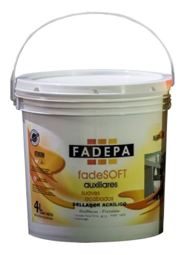 Sellador Acrílico Pintable Multiuso 4 Lt- Fadepa