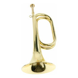 Cuerno De Trompeta Mini Bugle De Latón Dorado Para De Ban