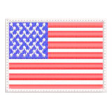 Patch Bordado Bandeira Dos Estados Unidos 7 Cm X 5 Cm