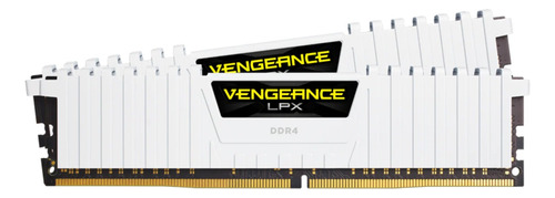 Memoria Ram Vengeance Lpx Gamer Color Blanco 16gb 2 Corsair Cmk16gx4m2b3200c16