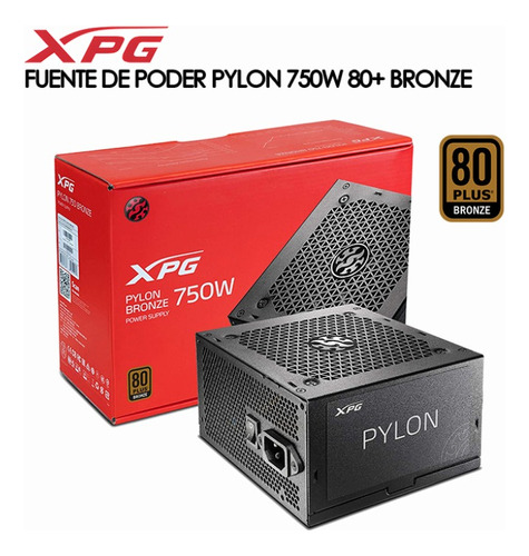 Fuente De Poder Xpg Pylon 750w 80 Plus Bronze Certificada