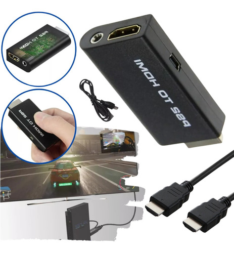 Adaptador Hdmi Para Ps2 Para Hdmi 1080p + Cabo Hdmi 2m