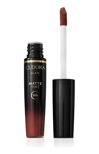 Batom Líquido Castanho Divino Glam Matte Tint 4g