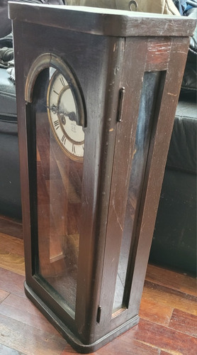 Reloj Antiguo De Pared Gustav Becker Con Pendulo 