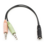 Cable Adaptador Jack Hembra 3.5 Mm A Doble Macho 03-dbg1011