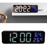 Reloj Despertador Pantalla Led Fecha Temperatura Alarma 