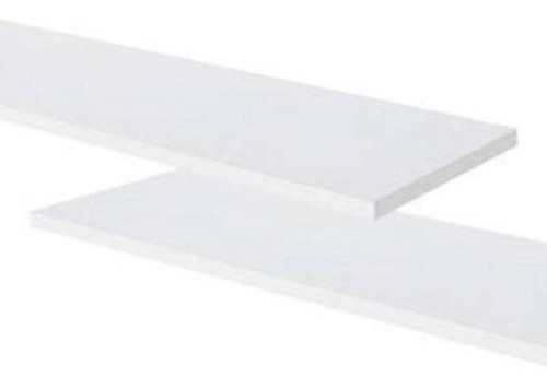 Kit 02 Prateleiras Mdf 150x30 Branco 15mm 1,50 Metro X 30cm.