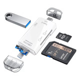 Adaptador Lector Tarjetas Usb Tipo-c Sd Tf Otg Pc Telé Móvil