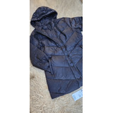 Campera Larga Mujer Abrigada Impermeable Con Capucha 