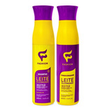 Atacado 24 Leite Siliconizado Fashion Shampoo Condicionador