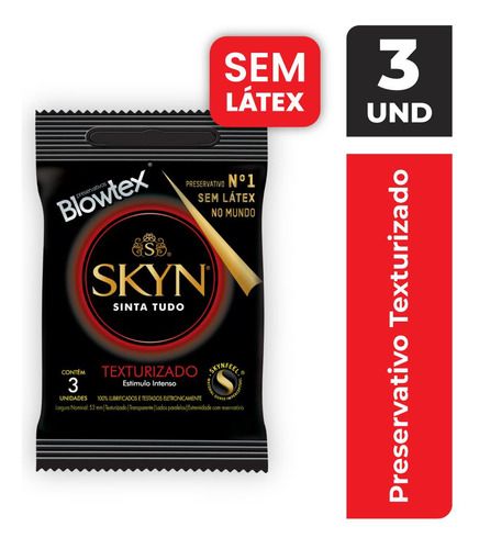 Preservativo Skyn Texturizado C/ 3 Unidades