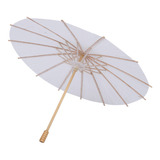 Paraguas Japonés Blanco Accesorio Arte Chino