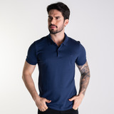 Camisa Polo Forum Algodão Pima Azul Marinho