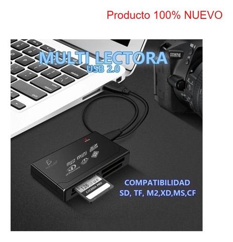 Mutilector Externo Memorias A Usb 2.0 Micro Sd