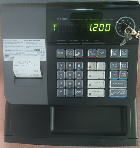 Caja Registradora Casio Pcr-t280 Muy Poco Uso Como Nueva