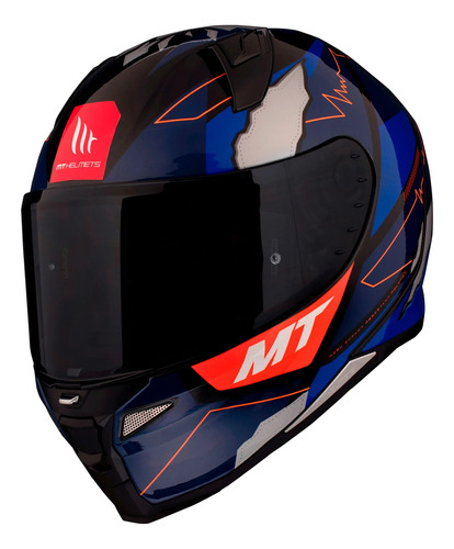 Casco Para Moto Mt Helmets Revenge2 Hector Garzo A7 Azul M