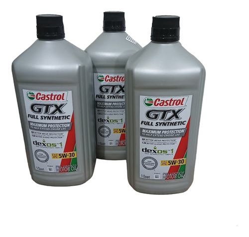 Aceite Castrol Gtx 5w30 Full Synthetic Pack 3