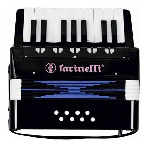 Acjrfne Acordeon Infantil Teclas Negro 17k8bs Farinelli