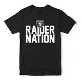 Playera Raiders Futbol Americano Raider Nation  Mod 04