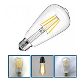 Ampolleta Led Vintage Decoración Edison E27 6w Luz Cálida 