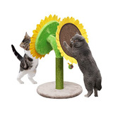 Catry Árbol Rascador De Girasol Para Gatos, Diseño De Flores