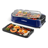 Parrilla Coreana Portátil De 1500 W, Azul Gr-200a Cusimax