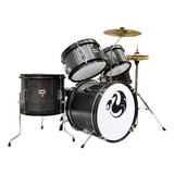 Bateria Junior Infantil Century Cnbt050 Gris Sparkle 5 Pzas