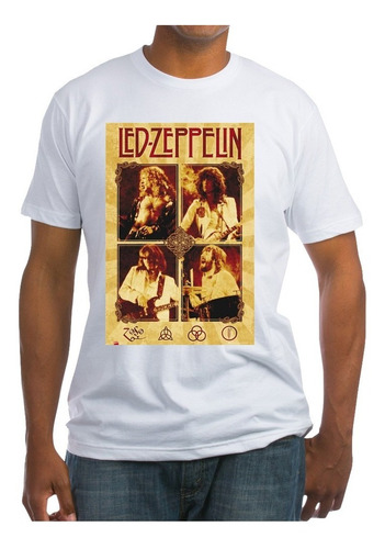 Playera Led Zeppelin Diseño 39 Grupos Musicales Beloma