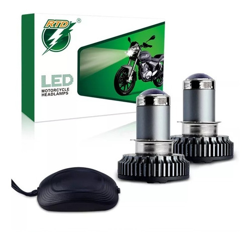 Foco Led Proyector 5500lm Moto (h4 - P15d) 110 Tipo Lupa 1pz