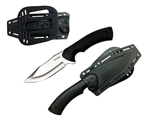 9 Cuchillo Tactico Full Tang Con Funda De Plastico Abs